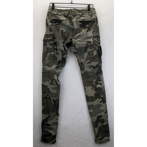 Pacsun Camo Cargo Elastic Waist Drawstring Joggers Size Small - Picture 11 of 12